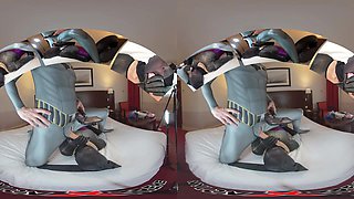 Nora Fox - Full Lurex Catsuit - NylonXtreme