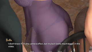Stepsisters are surprised to see their stepbrother's dick