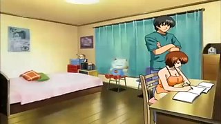 anime brother playing with sister big tits