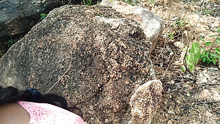 cheating wife enjoying outdoor fucking with her husband friend - part 2