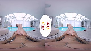 Wet & Wild - Redhead Fucks Poolside - Vrpfilms - Sexlikereal