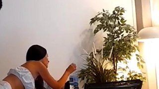 Tattooed Sexy Brunette Slut Loves to Be Fucked by Monster Dick of Nick Moreno