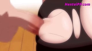 Brunette MILF Stepmom Gets Down and Dirty with Step-son in Hentai Anime