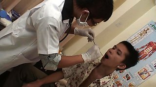 Twink Asia fucked by unsaddled medic