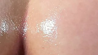 Lubed Slippery Huge Booty Bouncing While Getting Fucked Hard