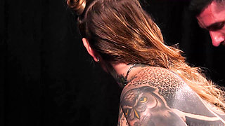 Tattooed Slut Gets Fucked Properly and Makes a Masturbation Show