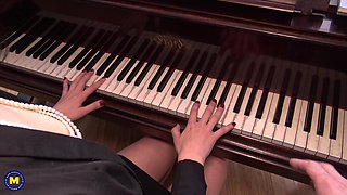 French Piano Teacher Gets Fucked in Her Ass by a Monster Cock