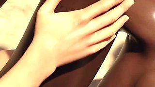 Hot Threesome with My Step Sister and Her Friend in public - 3D Hentai Game - Family Crush