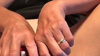 Hot MILF Is Tied up Pussy Spread Wide Fucks Huge Dildo Mature Granny