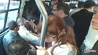 Teen marie mccray sucks cock in a bus