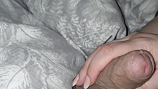 Step mom hand slip into step son dick in erection for a job