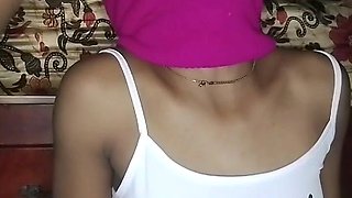Stepsister Swallowing BBC!! Masked Stepsister Swallow BBC and Cum