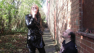 Using a Stranger as Her Ashtray