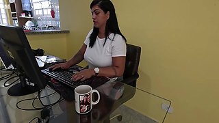 Nicoly Mattos In Just Gave Up Her Tight Little Ass Right On The Reception Couch