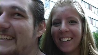 Fun blonde girl liked public fuck