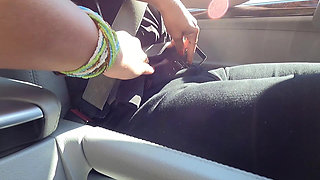 While Driving My Stepsister Erks My Cock to Make Me Hard