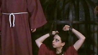 Thieving Whore - a Chained Hungry Maid Gets Some Water and Bread in a Very Special Way