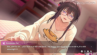 He Rubs My Cock with His Clit on the Bed  Vlover Game #5 All Scenes