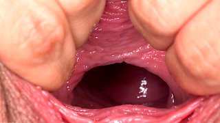 Nicole Love solo pussy gaping and self fist fucking
