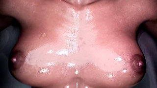 Oiled up Beautiful Fucking Panam Gets Her Bald Pussy Fucked