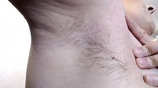 Closeup Fresh Growth Hairy Armpits