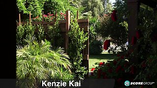 Schoolgirl Kenzie Kai Flashes Her Flat Chest and Cums for the Camera - Kenzie Kai - 18eighteen