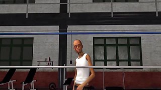 Anime Hentai - 3d Big Boobs Exercise Teacher Got Fucked By Old Dick