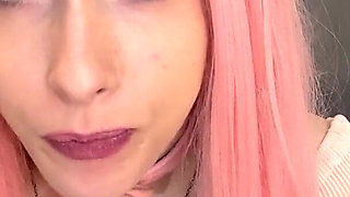 Bratty Bubblegum Slut Blowing Bubbles