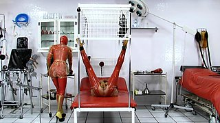 StrapOn Lesbian with big boobs fucks her blonde sexy GF