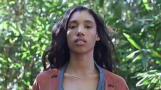 Ebony MILF with big natural boobs Brookliyn solo softcore video for Playboy
