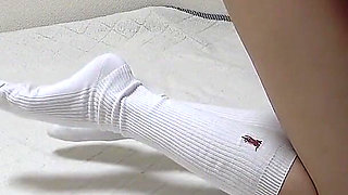 Girls-only Apartment in Japan, a Girl with Natural Tits Cleaning in a See-through Mini-skirt Uniform and Wedgie Thong Panties