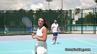 Tennis Then A Horny Hump With Ebony Cutie - Peter Green