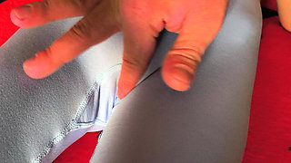 The Stepbrother Dared to Touch Her Virgin Pussy! Step Sister Has Such a Perfect Pussy and Follows Her Contour in Sexy Pantyhose