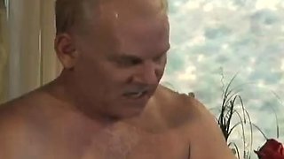 Sexy group sex with two stunning brunettes doing 69