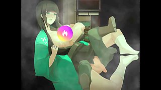 Fun cartoon fantasy featuring a busty brunette MILF in sizzling cartoon sex action