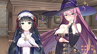 Hentai gameplay featuring big-titted anime action