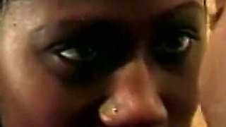 Sexy Young Black Girl Fucked and Cummed in Mouth by Monster Black Cock