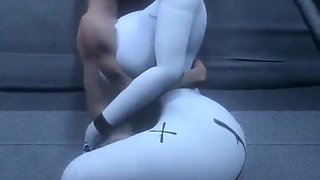 3D Animation: Huge Busty Female Alien Tries To Get Impregnated By a Bold Male Clone