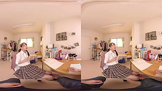 Warming Up My Virgin Tutor Part 1 - Slutty Asian Schoolgirl Hardcore