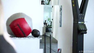 Tomboyish - Sporty Tomboy Strap-Fucks Gf In All Three Holes