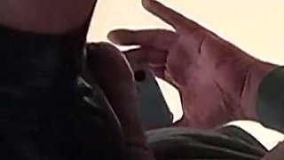 MILF Smoking Blowjob with Cum Flowing in My Mouth