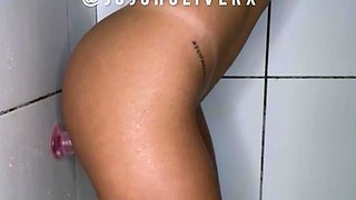 Blonde tight pussy babe solo toy fun in glamour masturbation