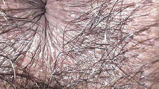 Asshole Beathing Extreme Closeup