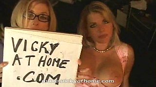 Nina Hartley Dominates Vicky Vette