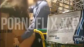 Busty fucks employee of Bodega Aurrera