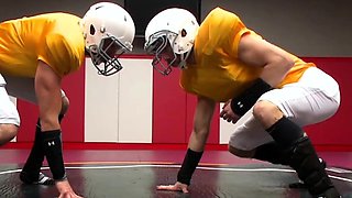 Football Rivals Wrestle Nude After Loss