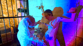 Doctor Attempts to Pump My Pussy & Tits Whilst Chained