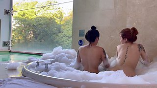 Super sexy redhead and brunette lesbians part4