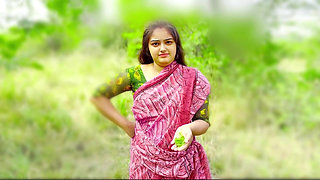 Indian Desi Village Padosi Bhabhi Sex in Jungle, Fuck Her Tight Pussy First Time