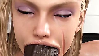 Robaatoo Street-fighter Cammy Debt with Intense Deepthroat and Hardcore Action in Dirty Mechanic's Workshop
